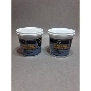 (2 pack) DAP Ready-Mixed Concrete Patch 32 oz Gray Cement, Tub